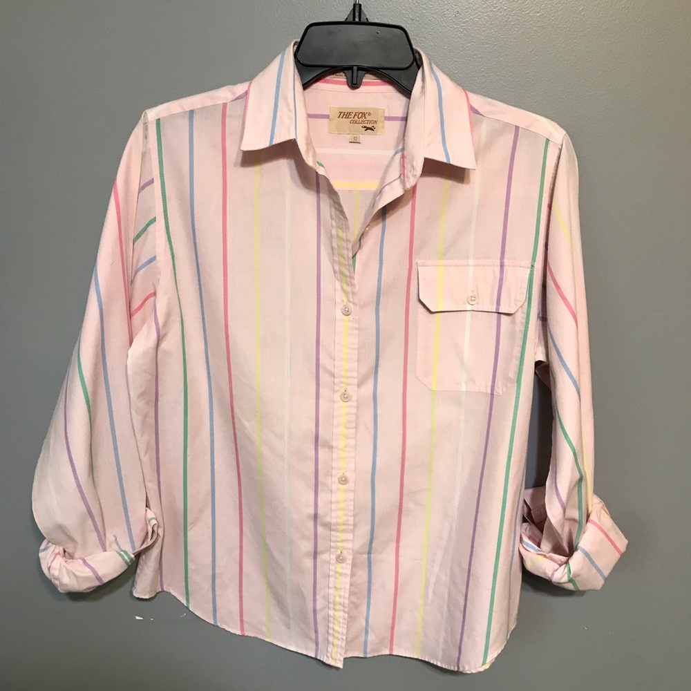 VINTAGE Pink Button-Down